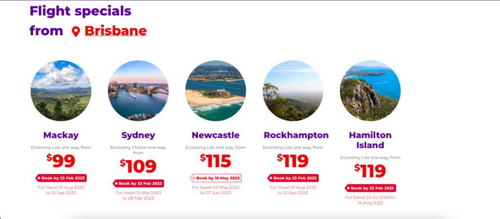 Virgin Australia Fares