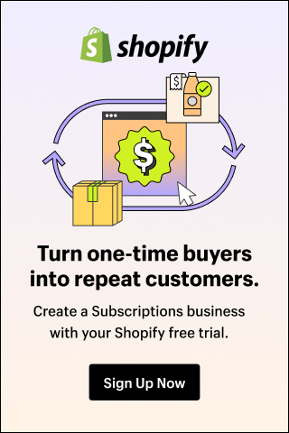 Shopify - Sign up now